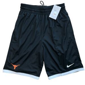 Nike Shorts Mens S Black Mesh Basketball Dri Fit Texas Longhorns Activewear Team